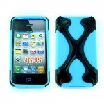 Wholesale iPhone 4 4S X Case (Black-Blue)